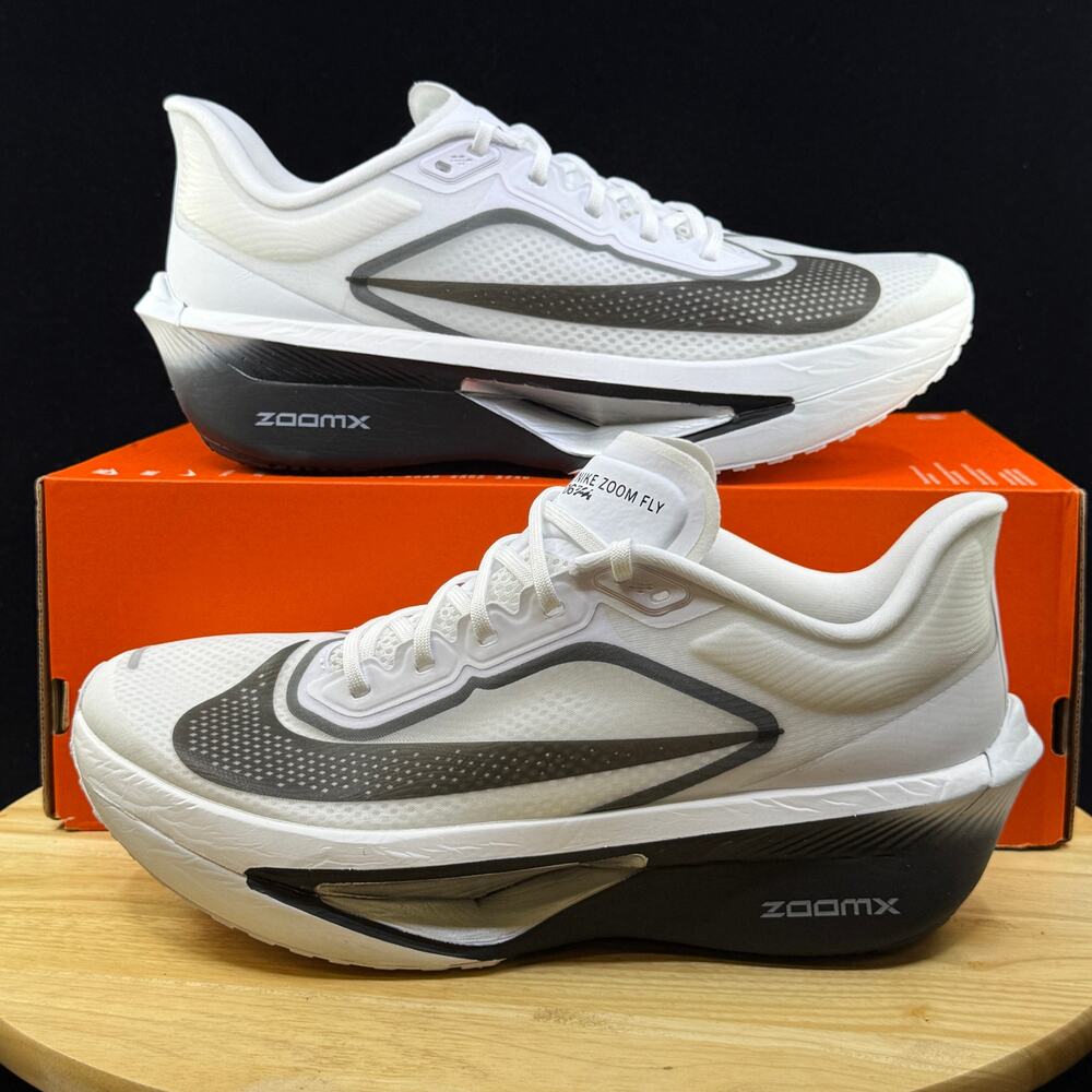 Nike Zoom Fly 6 Men's Size 10 Running Shoe White/Black/Smoke Grey FN8454-100